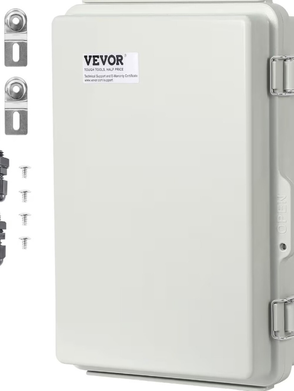 VEVOR Outdoor Weatherproof Electrical Box - Light Gray